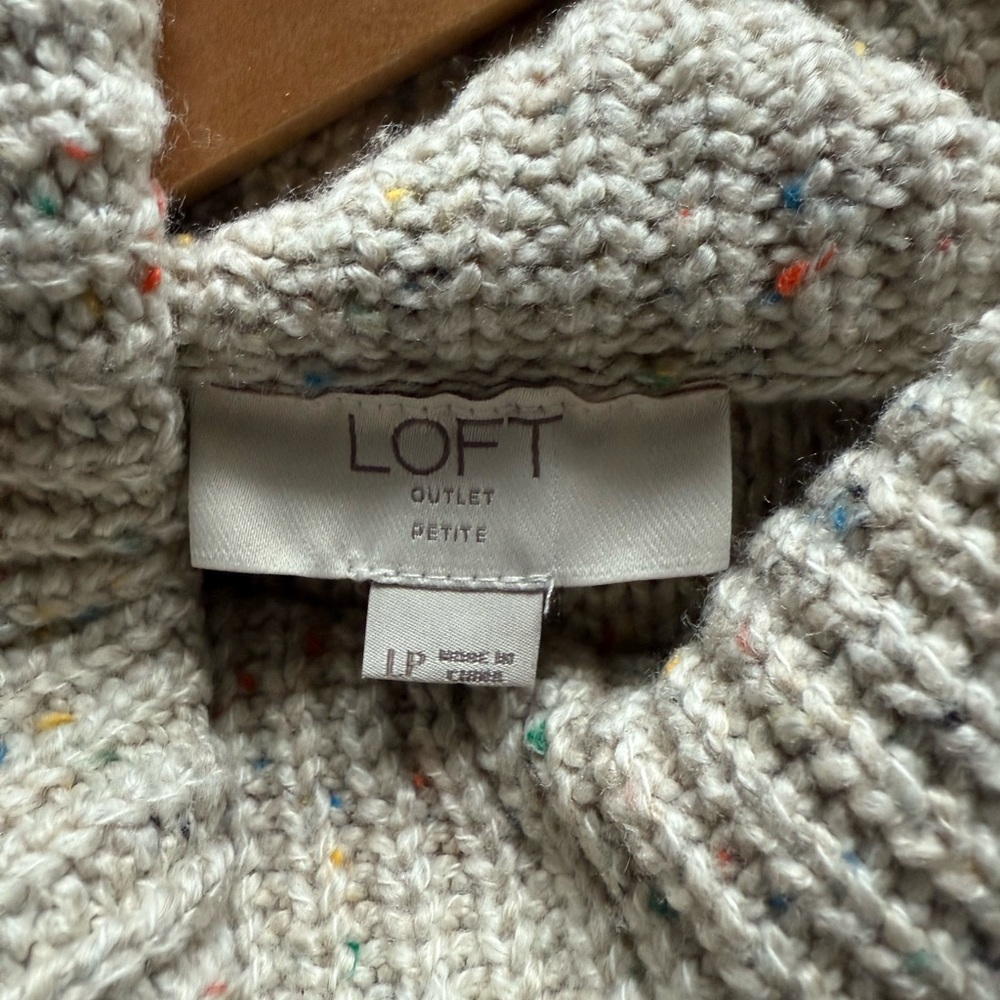 LOFT Multicolor Speckled Knit Sweater - Picture 3 of 3